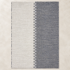 Blue Symmetry Machine Washable Rug